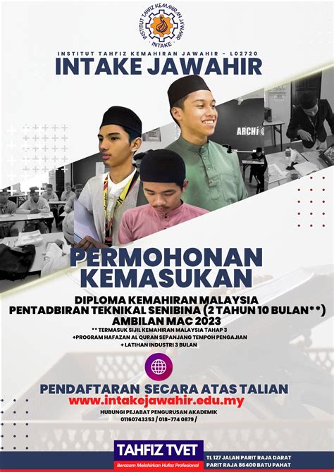 Permohonan Kemasukan Ke Programtahfiz Tvet Institut Tahfiz Kemahiran