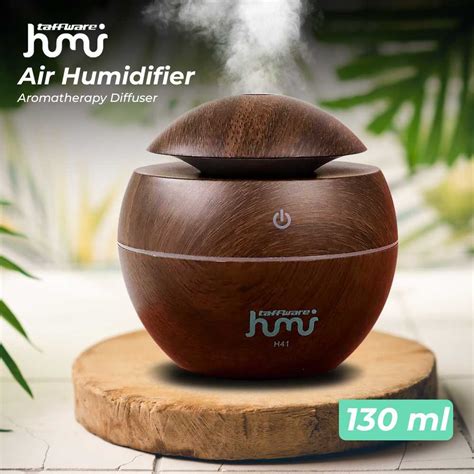 Jual Taffware Humi Air Humidifier Aromatherapy Oil Diffuser Wood