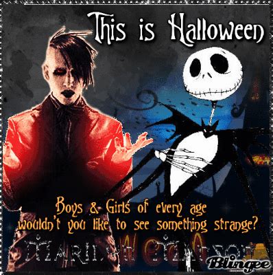 This Is Halloween Marilyn Manson Picture 137045799 Blingee