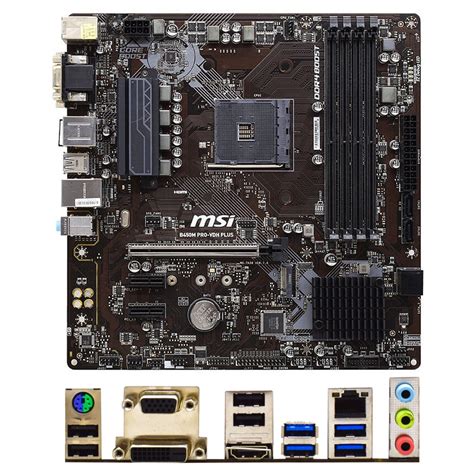 Used MSI B450M PRO VDH V2 MAX PLUS AMD B450 Motherboard DDR4 M 2