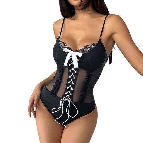 Black Women Jumpsuits Shortalls Bodycon Lingeries Overalls Shortalls