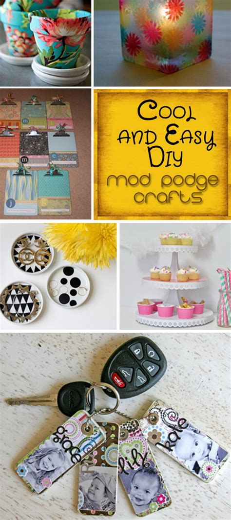 Cool And Easy DIY Mod Podge Crafts Hative