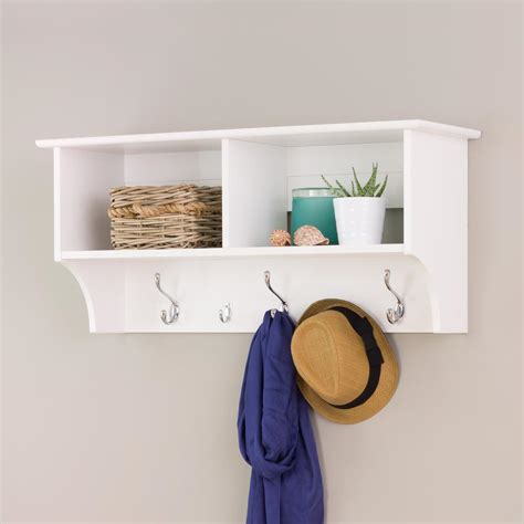 Prepac 36 in. Wall-Mounted Coat Rack in White-WEC-3616 - The Home Depot