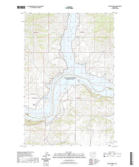 Keller Ferry Washington US Topo Map – MyTopo Map Store