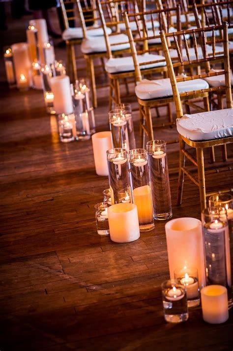 Wedding Ceremony Candle Aisle Decor Candles Wedding Ceremony Candle