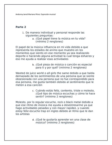 Act 1 Expresion Musical Andonny Jared Mariano Pérez Expresión