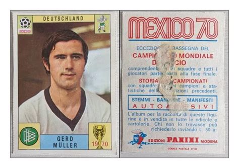 Figurina Sticker Gerd Muller Deutschland Panini Wc Mexico