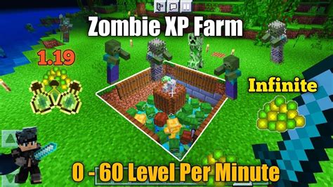 Easy 1.19 Zombie XP Farm In Minecraft Bedrock ( Java/Xbox/MCPE/PS4 ...