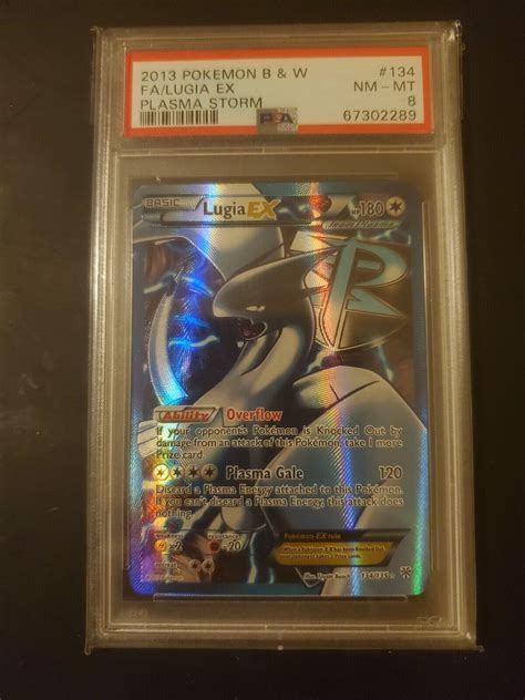 Pokemon Plasma Storm Lugia Ex Full Art Psa Nm Mint Holo