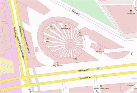 Sony Center Stadtplan Mit Satellitenfoto Und Hotels Von Berlin