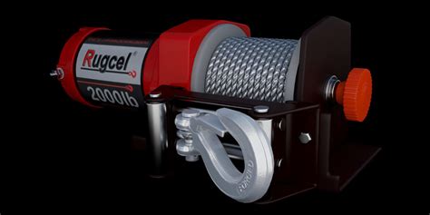 Rugcel 2000 Electric Winch 3D Model CGTrader