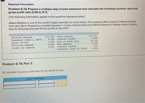 Solved Required Information Problem 6 7A Prepare A Chegg