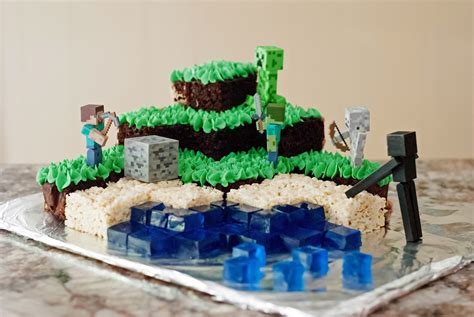 Ali à la mode: Minecraft Cake {{Chocolate Cake & Swiss Meringue ...