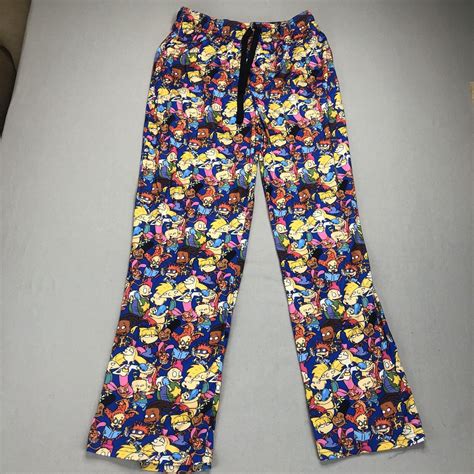 Nickelodeon Rugrats Pajama Pants Medium Ren And Stimp… Gem