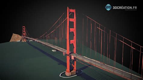 Golden Gate Bridge San Francisco 3d Model By 3dcreationlyon