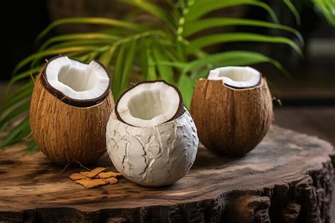 Premium Photo Lime Infused Coconut Rum Cocktails Served In Coconuts