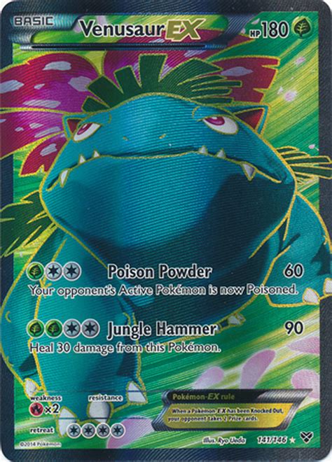 Venusaur EX 141 146 Pokemon XY Holo Full Art Ultra Rare Card