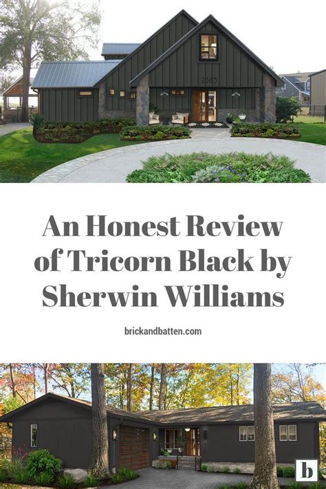 Our Review Of Tricorn Black By Sherwin Williams Brick Batten House