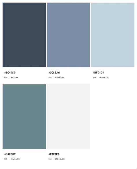 Dusty Blue Color Palette