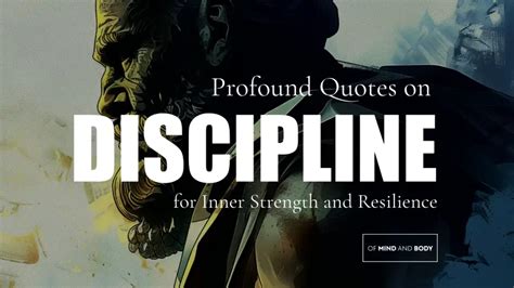 Profound Quotes On Discipline For Inner Strength And Resilience