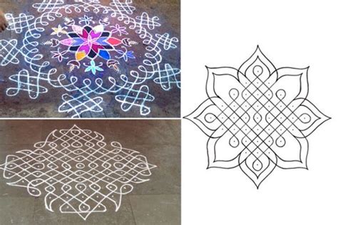 Easy Small Muggulu Designs For Sankranthi