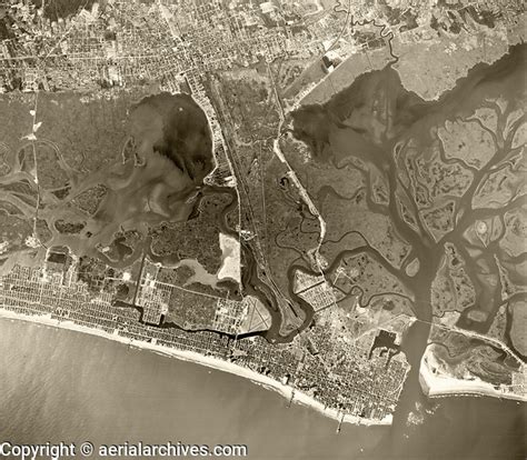 Historical Aerial Photograph Of Atlantic City Atlantic County New