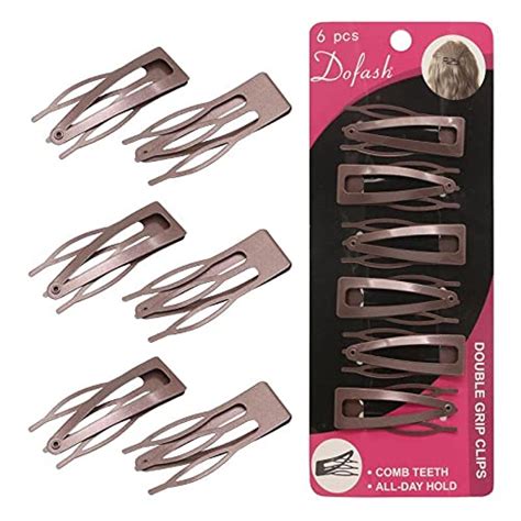 Amazon Dofash Double Grip Hair Clips Hair Barrettes Snap Hair