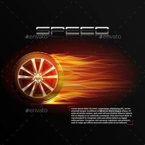 Burning Wheel Illustration | Burning wheel, Illustration, Vector illustration