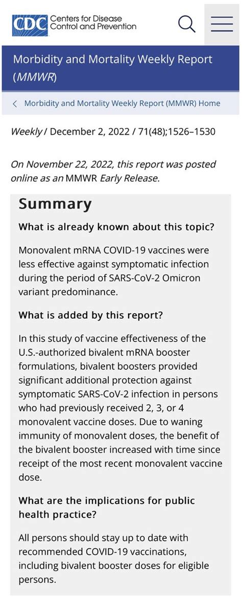 彼埠 Embarcadero Bear🇺🇦 On Twitter 美国cdc发文称，九月新上市的二价疫苗对新冠omicron有显著的保护