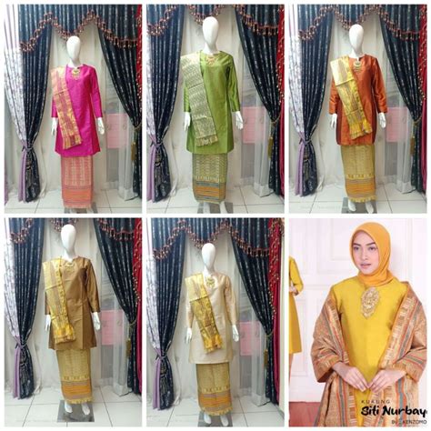 Jual Set Baju Kurung Rok Songket Dan Selendang Baju Kurung Melayu