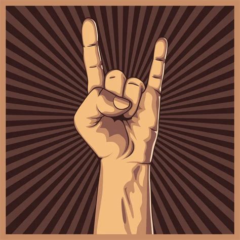 Rock And Roll Hand Sign Stock Vectors Royalty Free Rock And Roll Hand