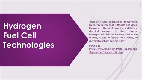 PPT - Hydrogen Fuel Cell Technologies PowerPoint Presentation, free ...