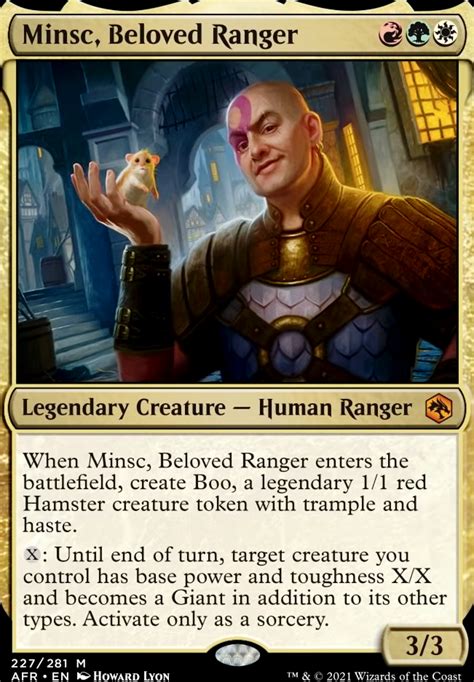 Minsc Beloved Ranger Commander Challenge Build Commander EDH MTG Deck