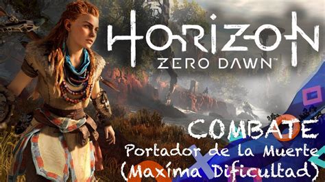 Horizon Zero Dawn Combate Cementétrico contra Portador de la Muerte