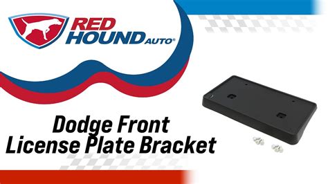 Front License Plate Bumper Mounting Bracket Black Compatible With Dodge