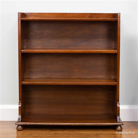 7310A Antique Vintage 1920s Blackwood Bookcase Bookshelf 3 Tiers