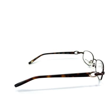 Jones New York Accessories Jones New York J473 Brown Eyeglasses Frames Round Full Rim 527135