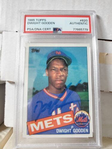 Dwight Gooden Topps Signed Auto Rookie Card Rc Psa Dna Auto