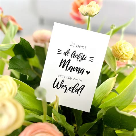 Minikaart Jij Bent De Liefste Mama Van De Hele Wereld BY NAAT