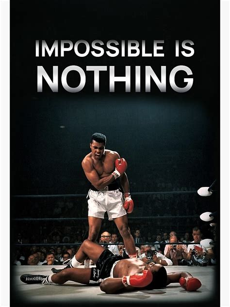 Impossible Is Nothing Muhammad Ali Figthing Entrepreneur Canvas