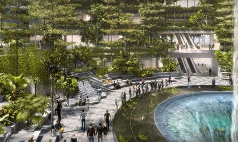 Singapore's jaw-dropping new airport has the world's largest indoor waterfall