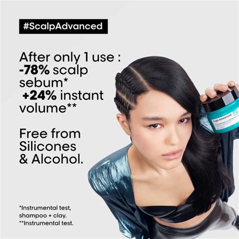 L Oréal Professionnel Se Scalp Advanced 2 In 1 Shampoo And Mask Deep Purifier Clay 250ml