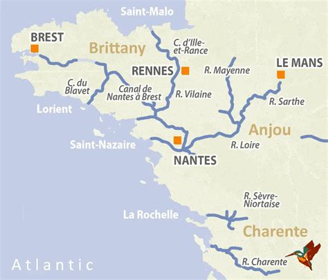 Brittany Charente Detailed Navigation Guides And Maps French Waterways