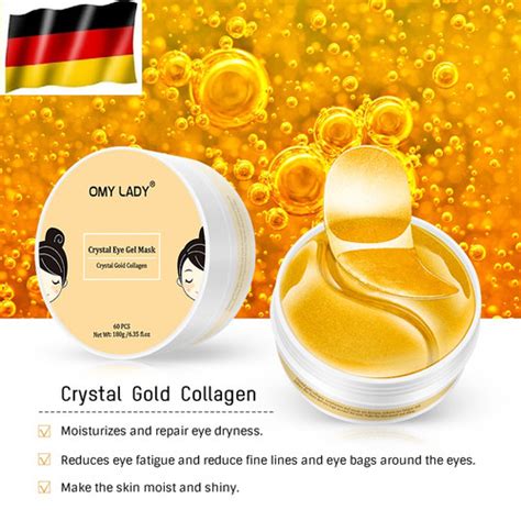 Augen Pads 60St Maske GOLD KOREA Hydrogel Hyaluron Kollagen