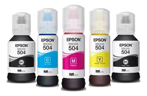 Kit 5 Tintas Epson 504 Original L4150 L4160 L4260 L6270 Cuotas Sin