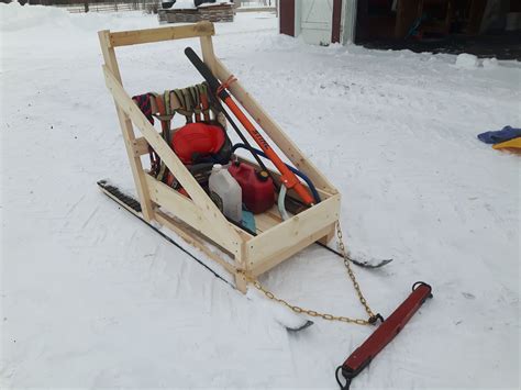 Home Made Horse Sled To Carry Logging Tools Diy Dog Stuff Mini Horse