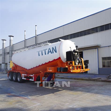 60 Cbm Bulk Compressor Bulk Cement Trucking Bulk Powder Tanker Trailers