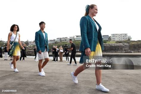 Australian Olympic Games Opening Ceremony Uniform Official Launch Photos And Premium High Res