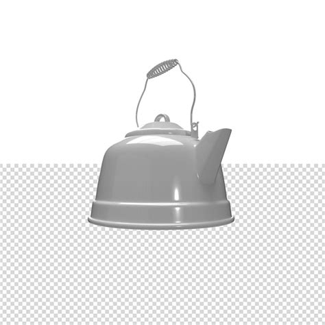 Premium Psd Close Up On Kettle Isolated