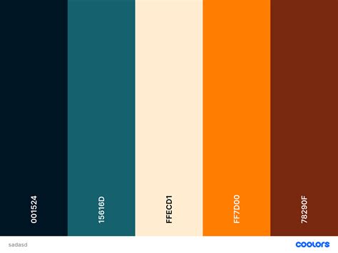 Color schemes on Behance